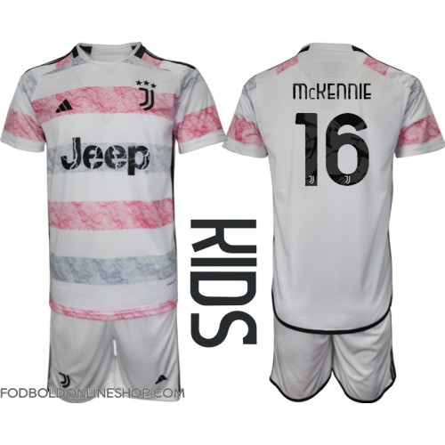 Juventus Weston McKennie #16 Udebane Trøje Børn 2023-24 Kortærmet (+ Korte bukser)